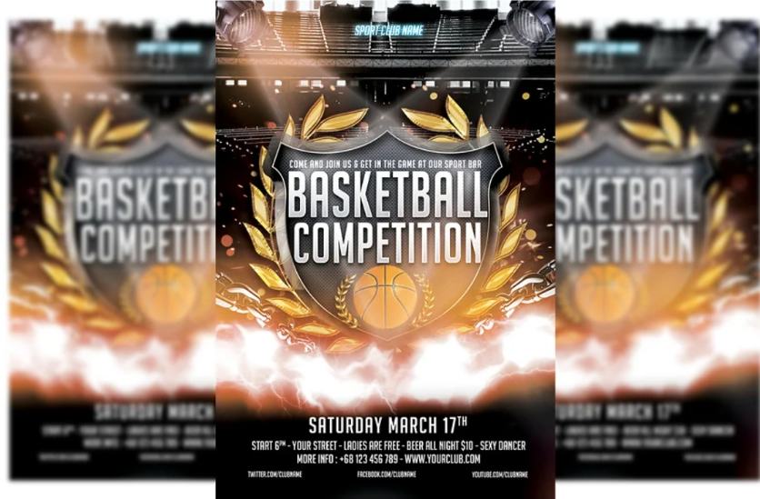 Basketball Competition Poster Template