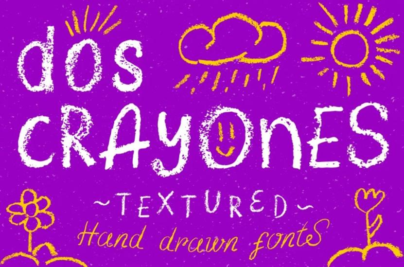 Chalk and Crayon Typeface