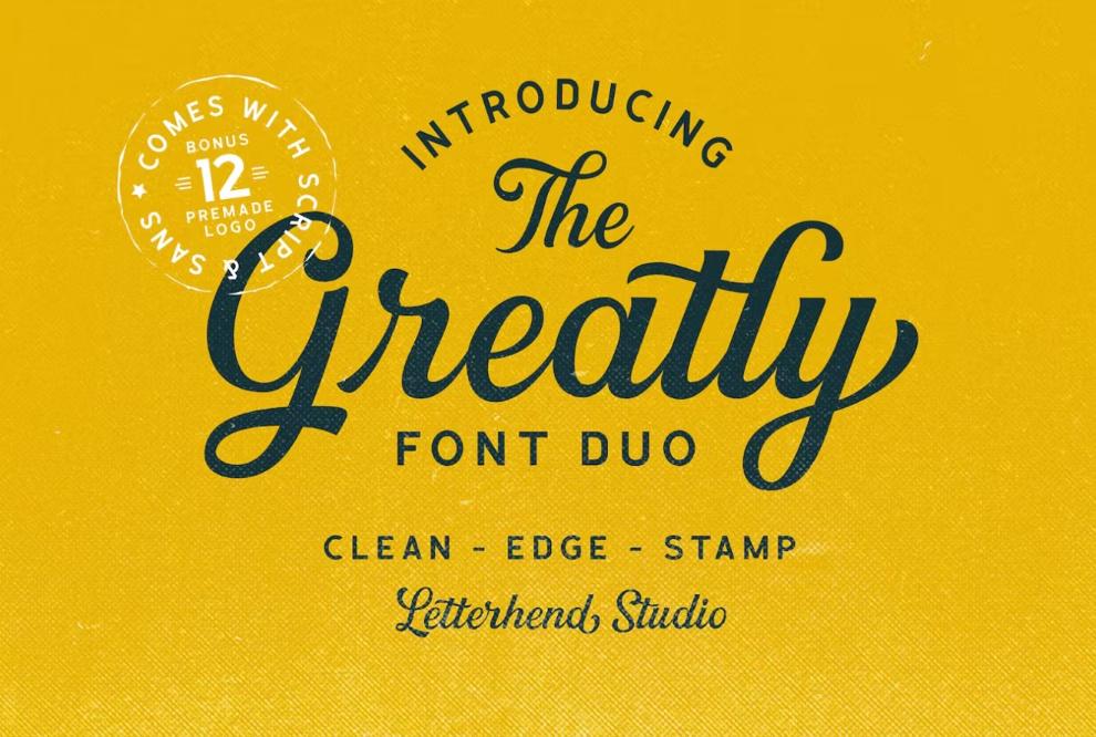 Clean and Gritty Style Font