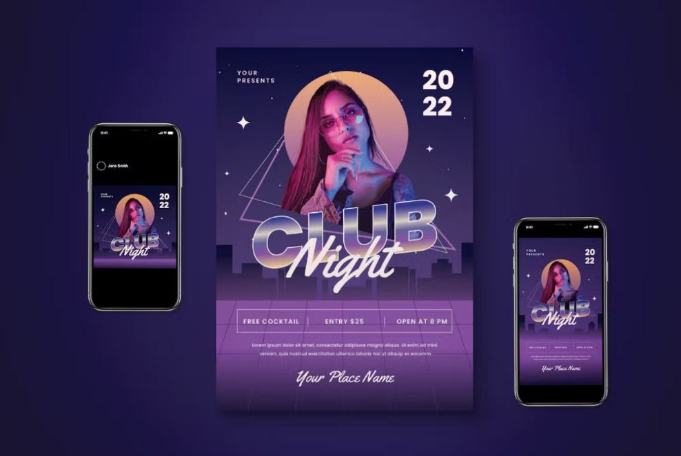 Club Night Promotional Flyer