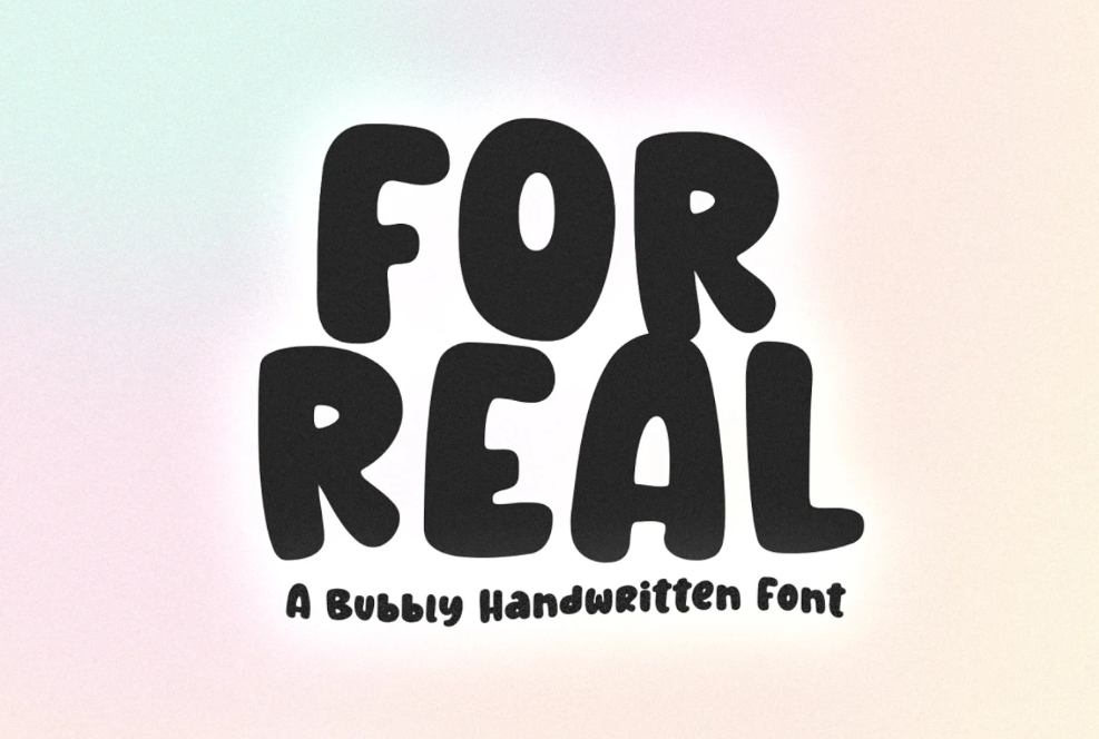 Creative Bubbly Font Style