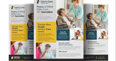 Elderly Care Flyer Template