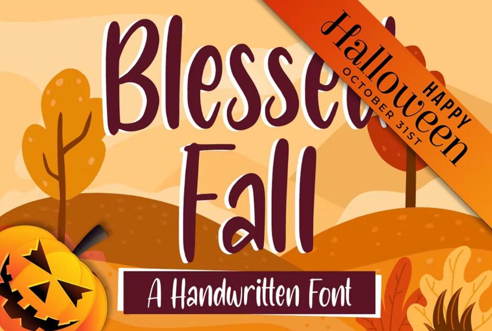 Creative Halloween Fall Fonts