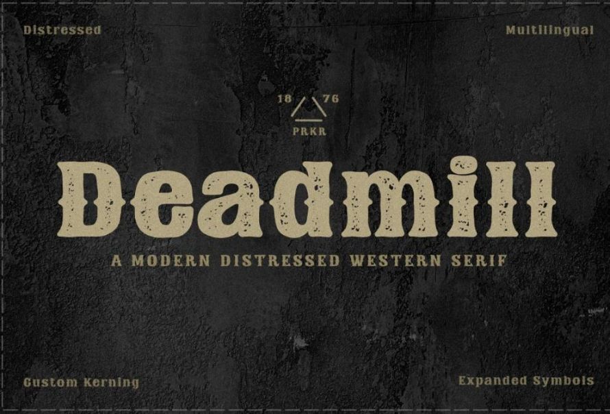 Distressed West Style Font