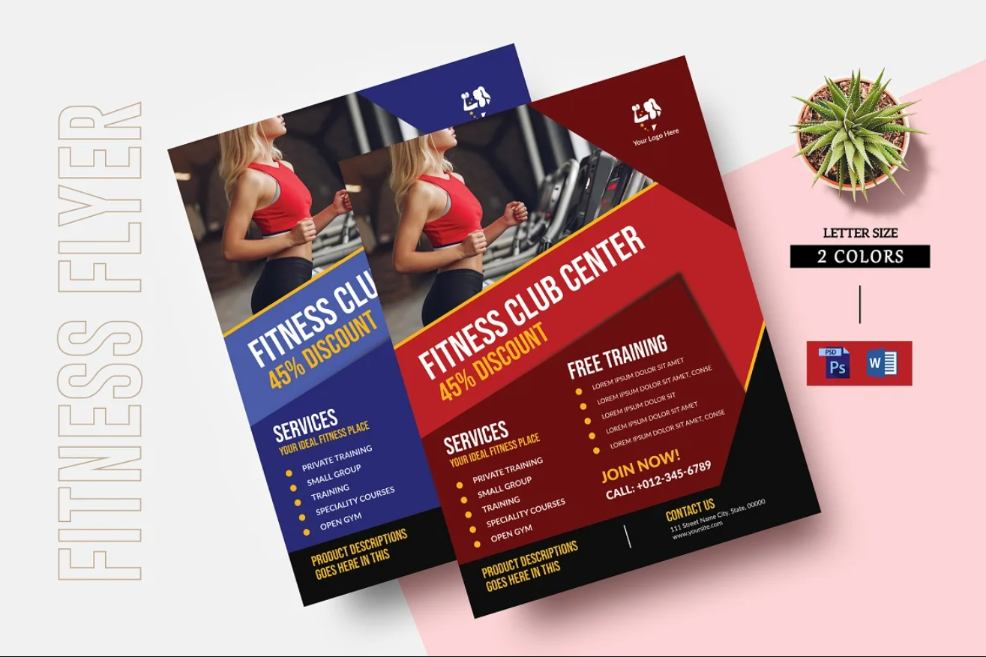 Fitness Trainer Flyer Layout