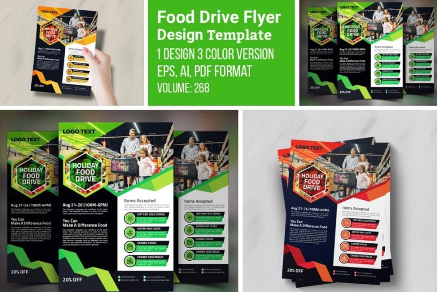Food Donation Flyer Template
