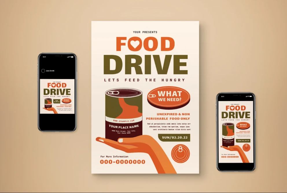 Food Drive Promotional Set