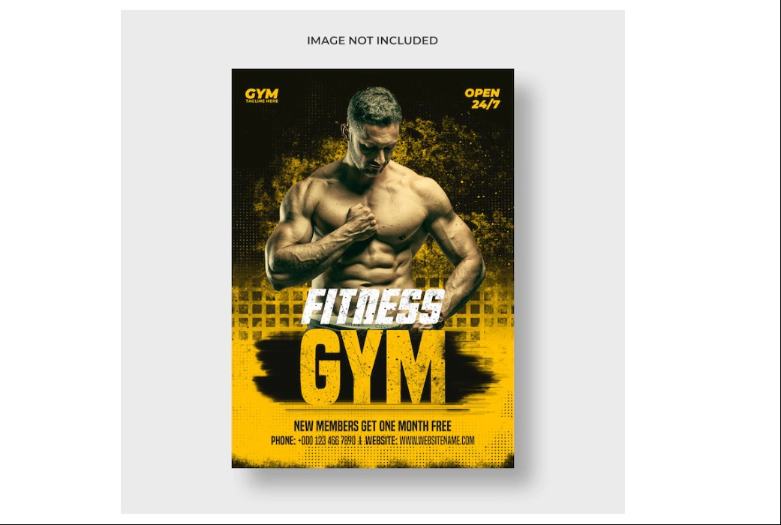 Free Fitness Flyer and Poster Design
