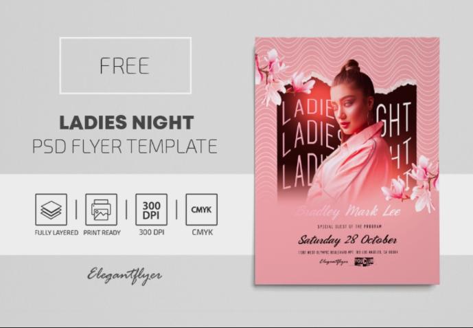 Free Ladies Party Poster Design