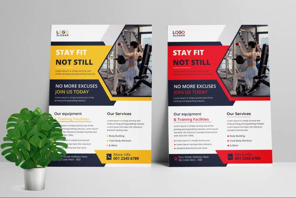 Fully Customizable Fitness Flyer Template