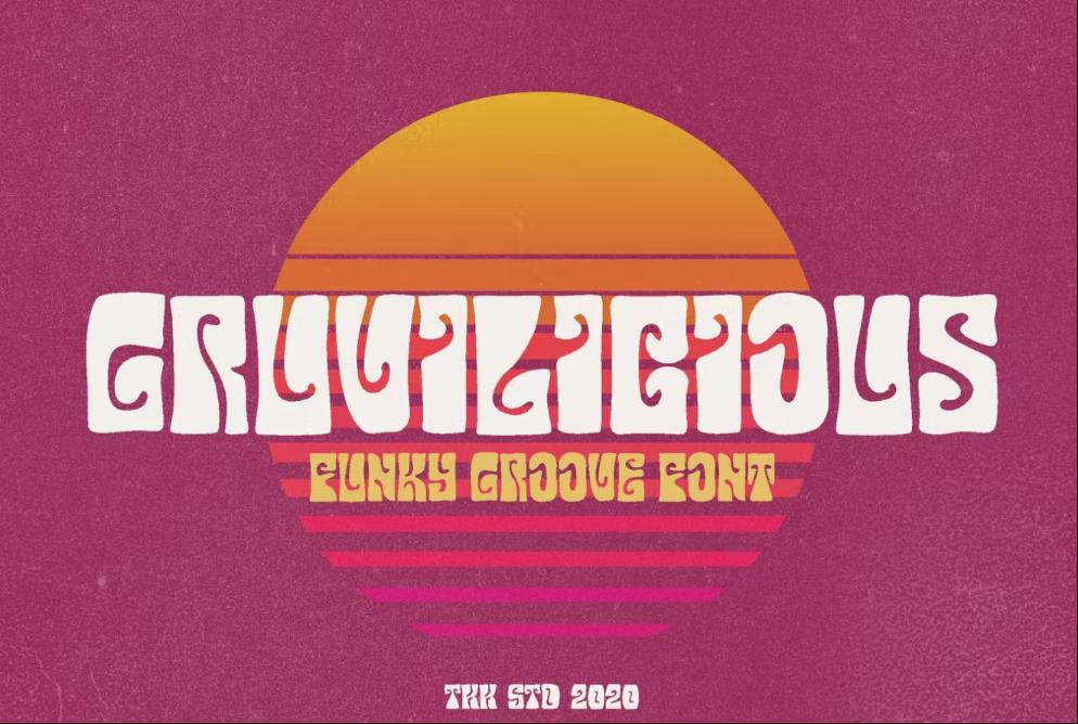 Funky Groovy Style Typeface