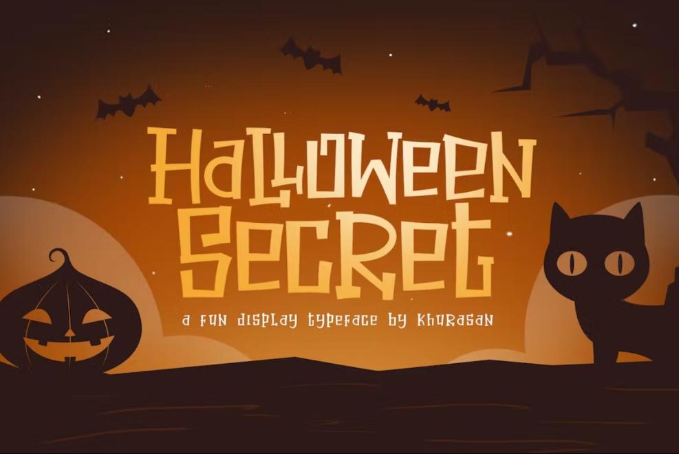 Funny Haloween Style Typeface