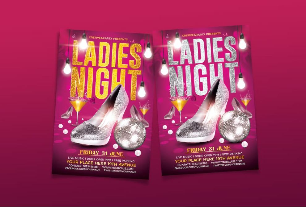 Girls Night Poster Design