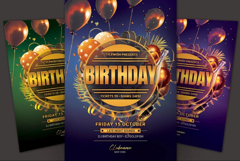 Golden Style Flyer Template
