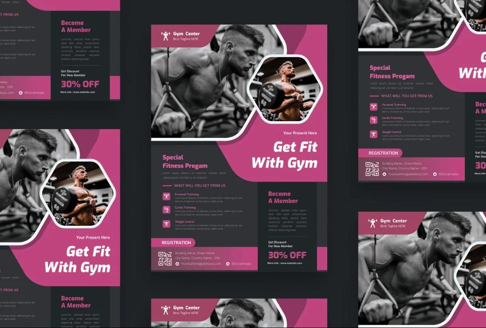 Gym Promotion Flyer Design