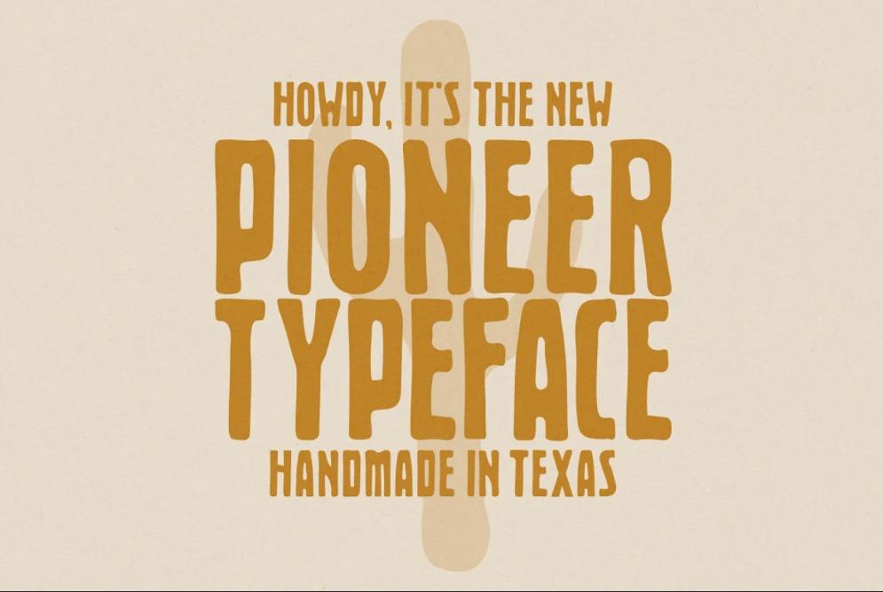 Handmade Western Design Typeface