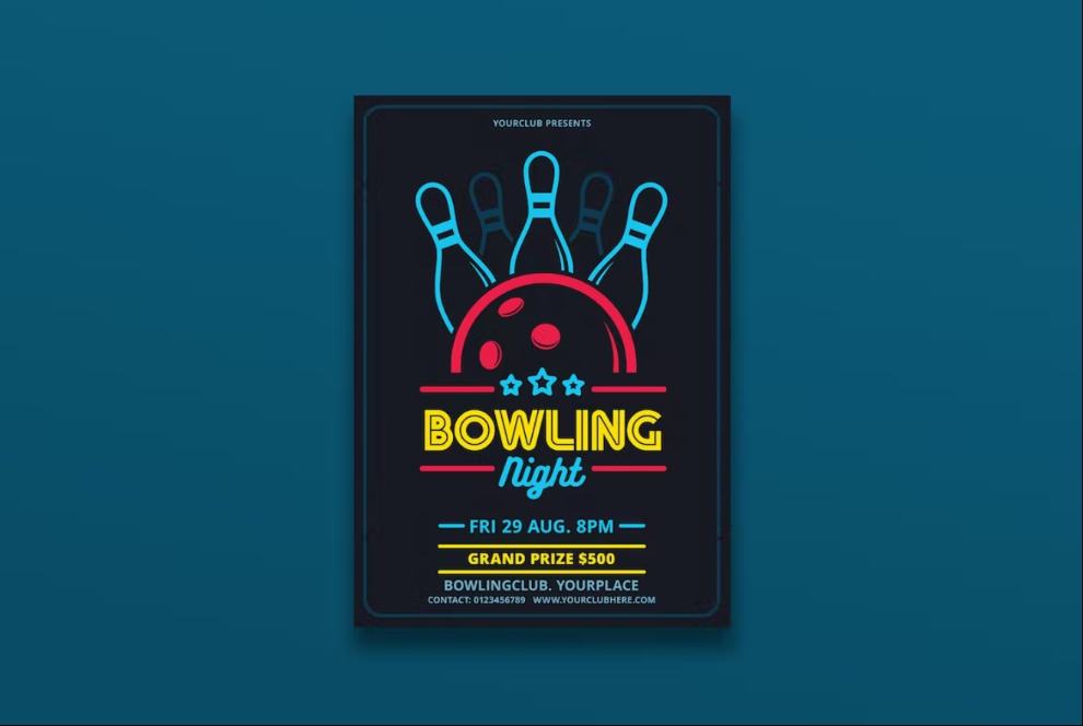 High quality Bowling Flyer