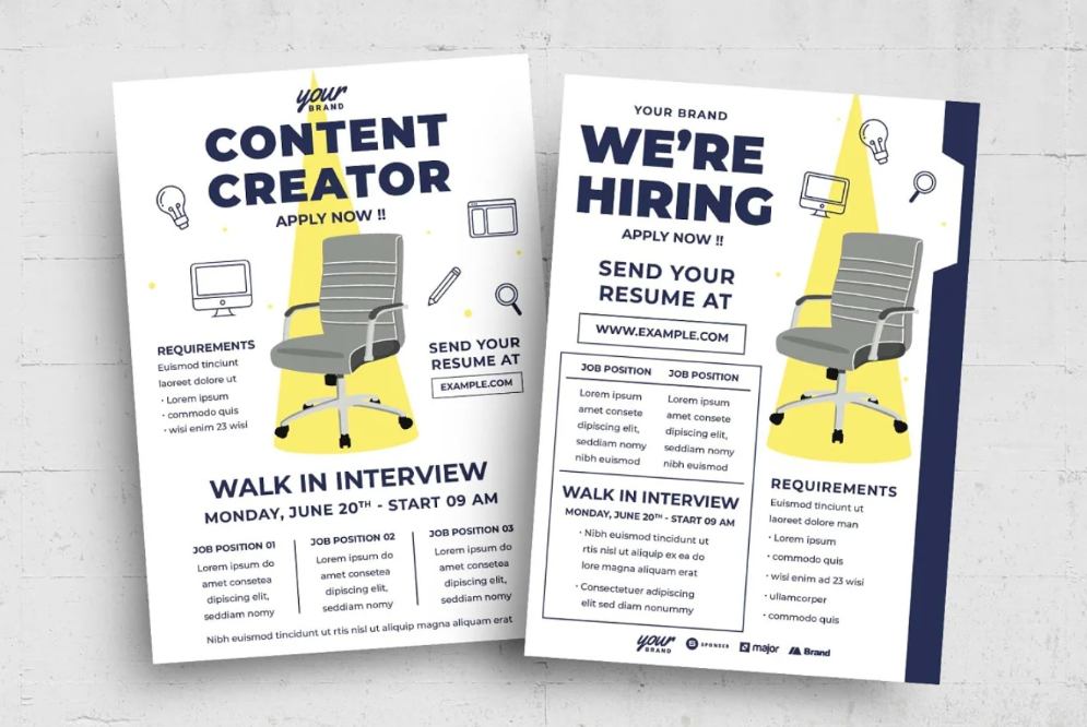 Job Vacancy Flyer Design