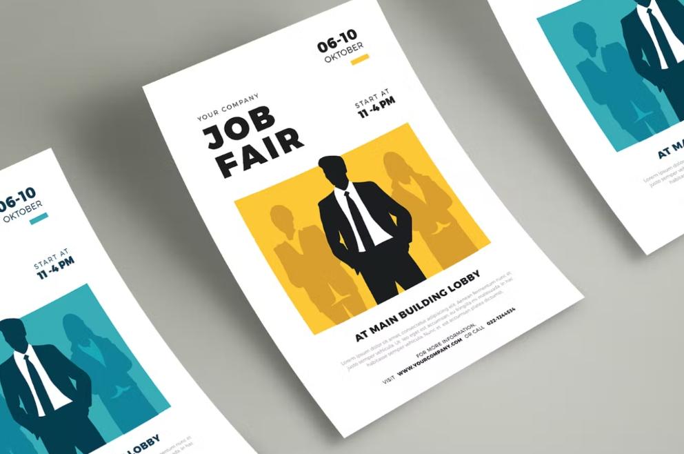 Minimal Job Poster Design