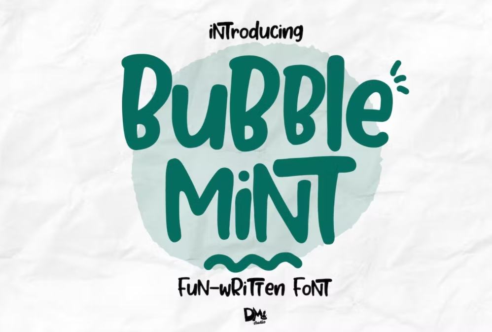 Mint Fun Written Fonts
