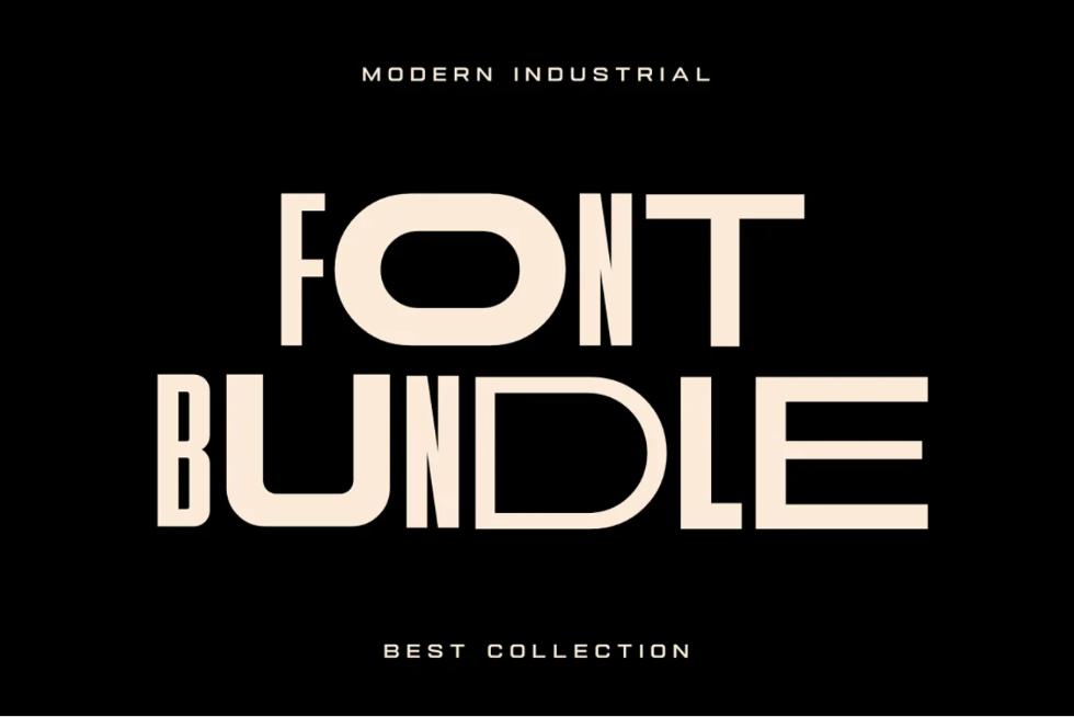 Modern Industrial Style Font