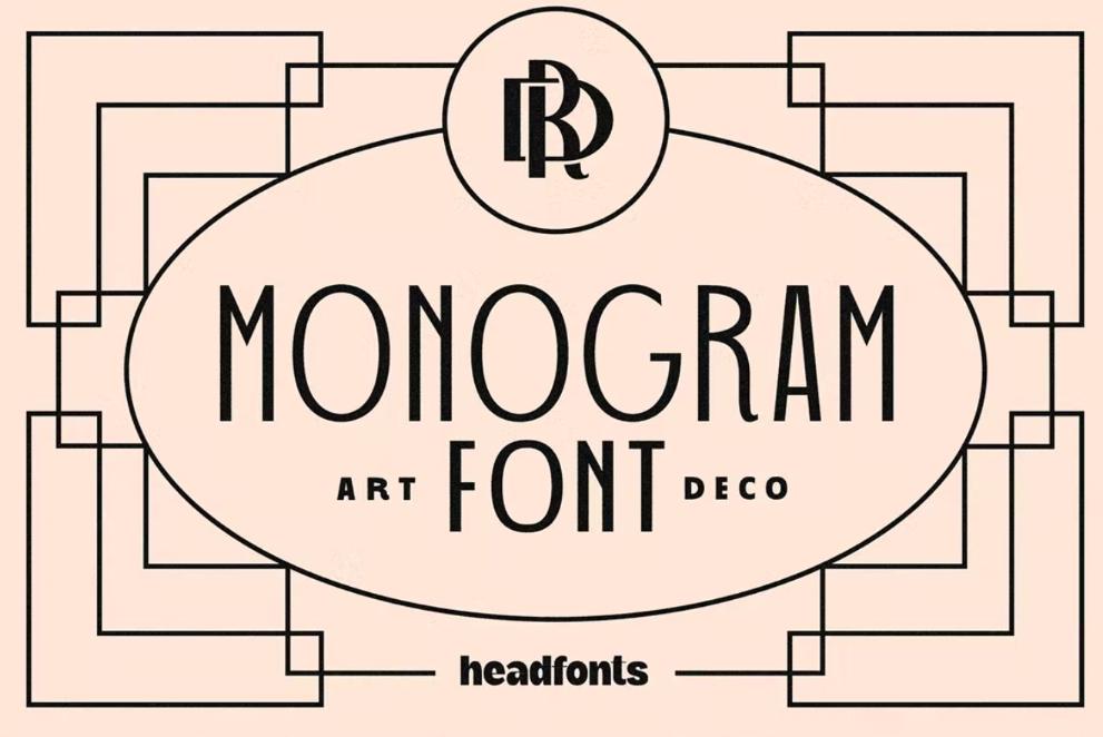 Monogram Art Deco Typeface