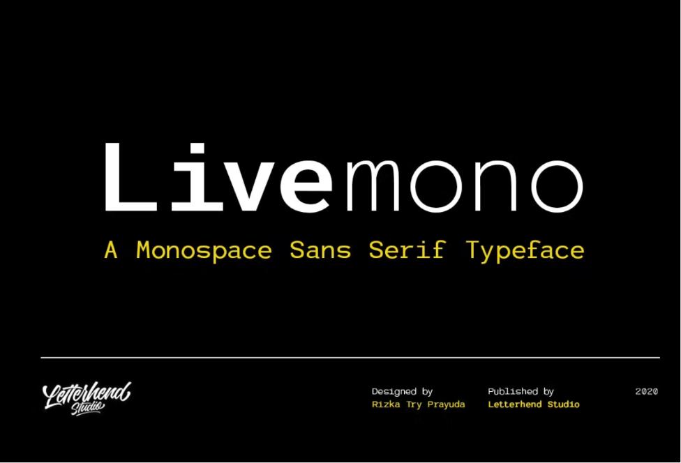 Monospace San Serif Typeface
