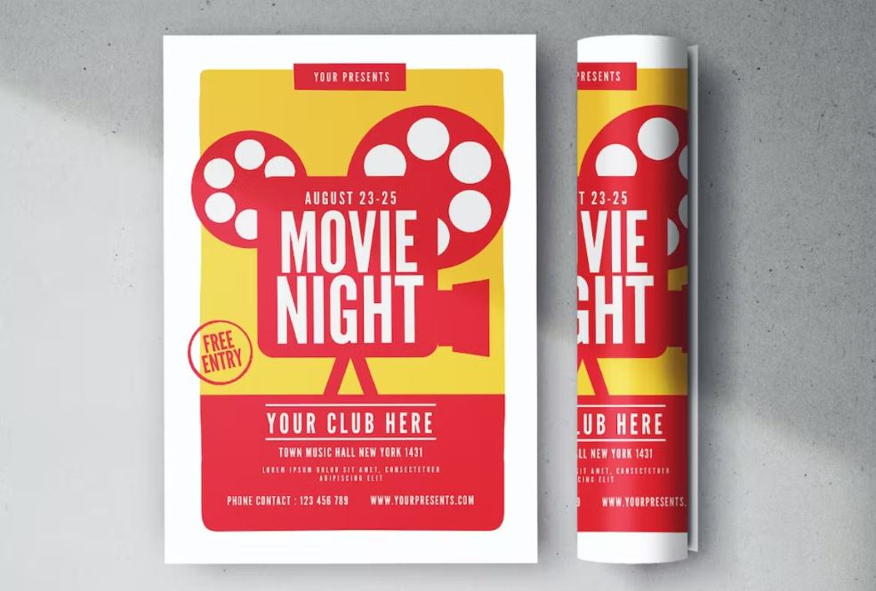 Movie Night Poster Template