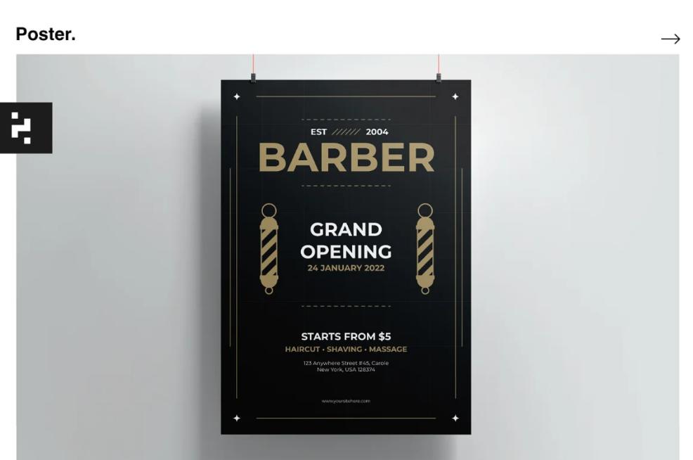 Professional Barber Flyer Template