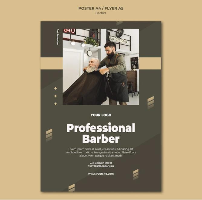 Professional Barber Poster Design
