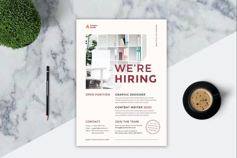 Professional Recruitment Agency Flyer