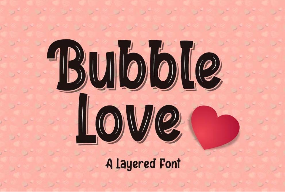 Simple Biubble Love Fonts
