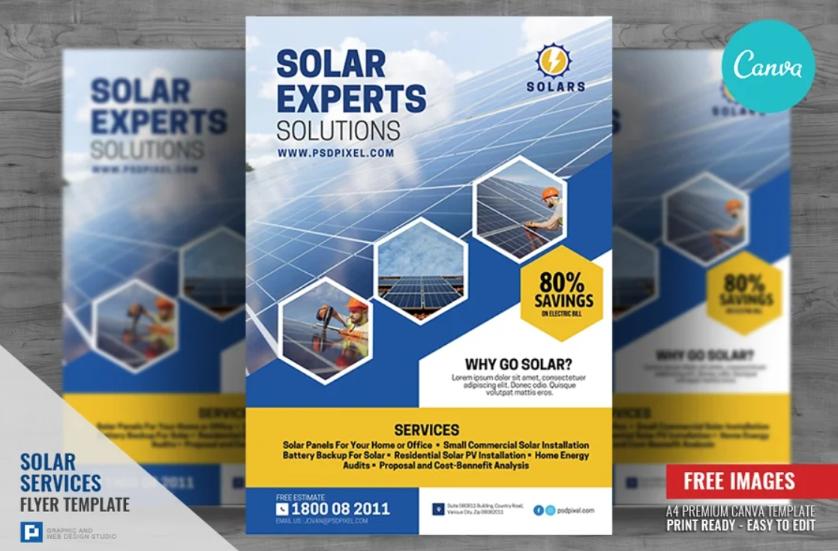 Solar Company Promotional Flyer Design