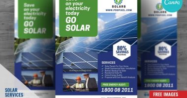 Solar Energy Company Flyer Template