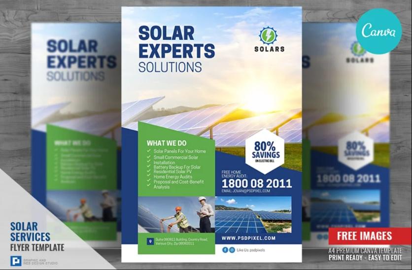 Solar Experts Flyer Template
