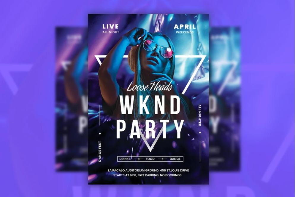 Weekend Party Flyer Design