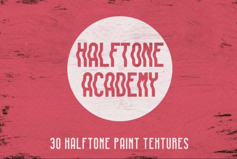 30 halftone Paint Textures Pack