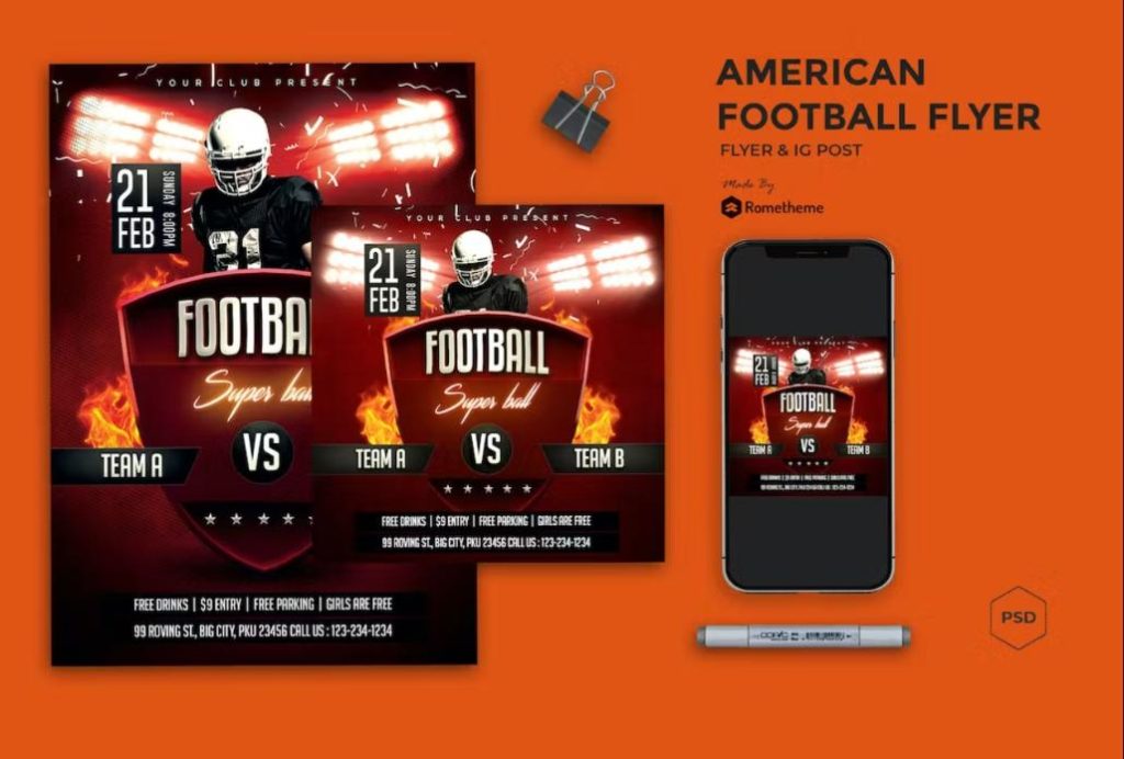 American Football Promotional Set