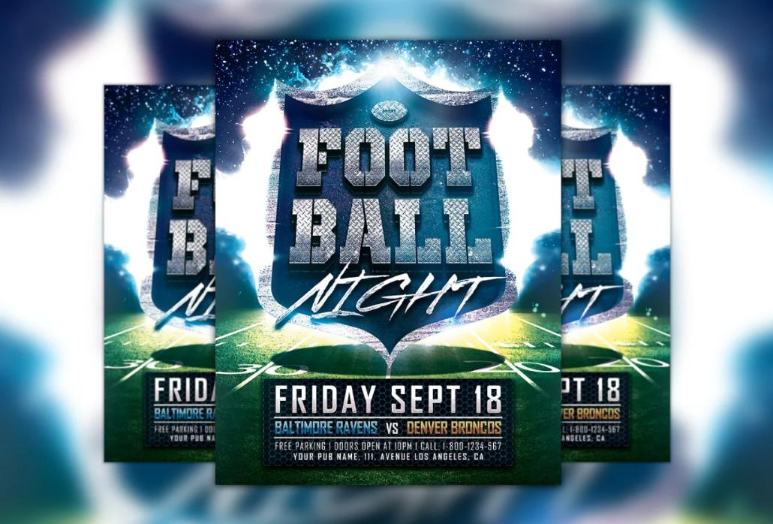 Foot ball Night flyer