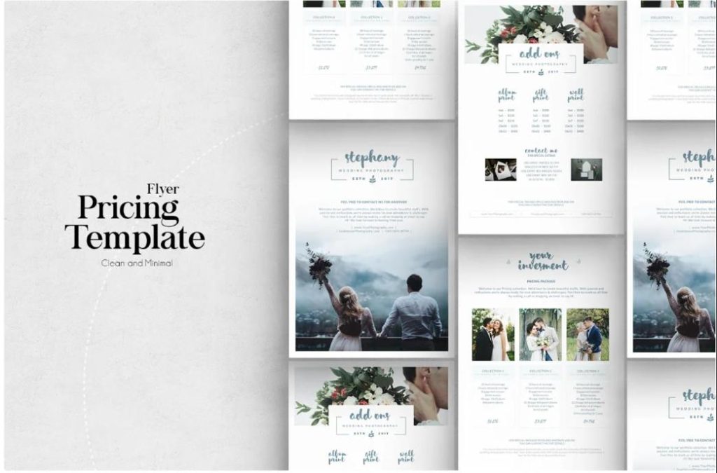 Photographer Pricing Guide Flyer Template