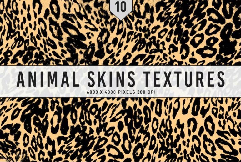 10 Animals skin Textures Set