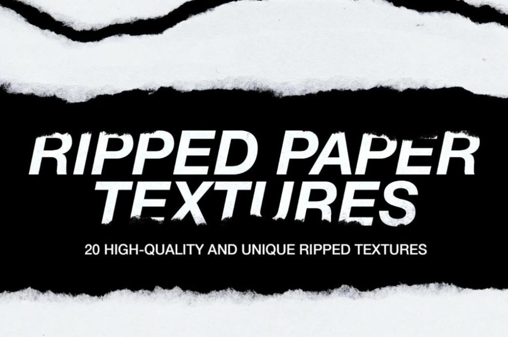 20 High Quality Ripped Paper Textures