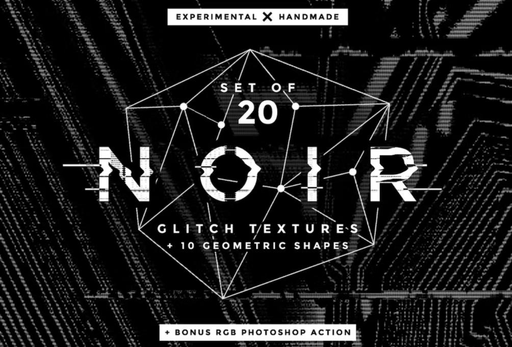 20 Noir Textures Set