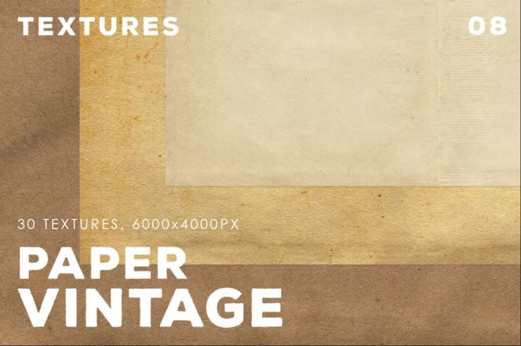30 Vintage Paper Textures Set