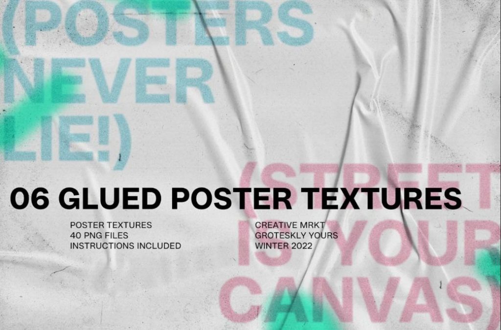 40 High Resolution Poster Textures