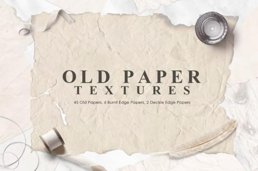 45 Old Paper Textures Set