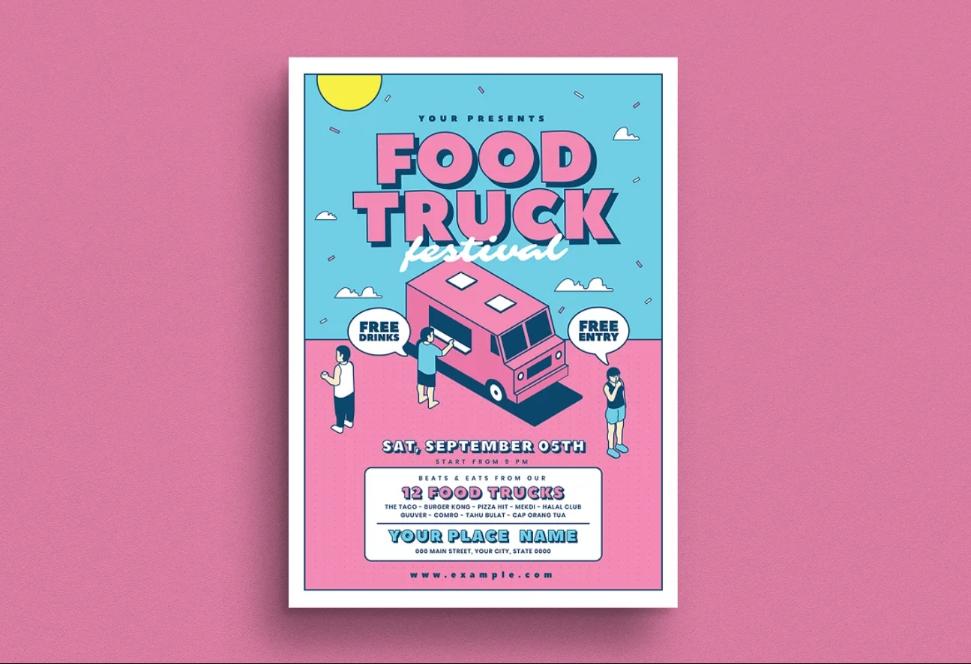 A4 Food Truck Fest Flyer