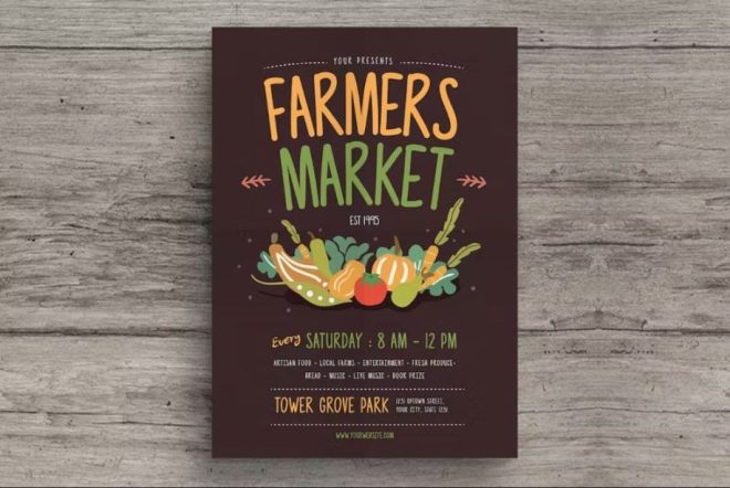 15+ FREE Farmers Market Flyer Template - MockupCloud