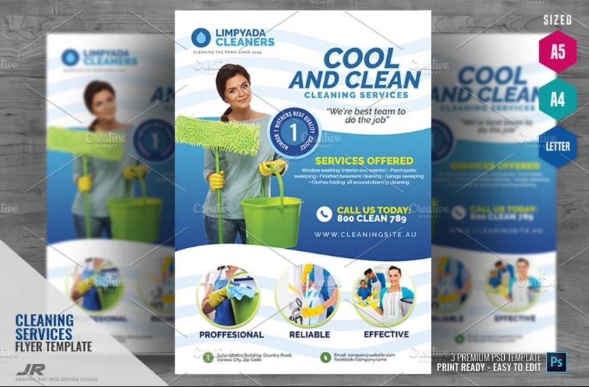 A5 and A5 Flyer Template