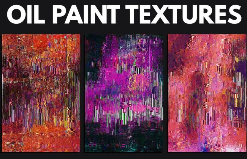 Abstract Paint Textures Set